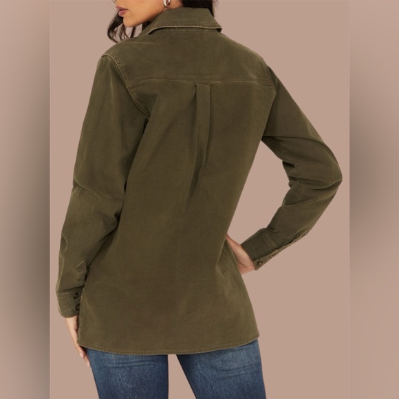 Cleo + Wolf Olive Shacket - XL - Picture 4 of 14
